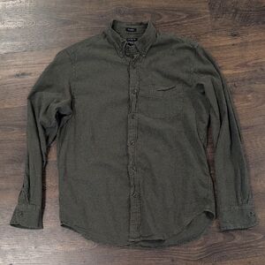 J. Crew Dark Green Casual Button-Down Shirt